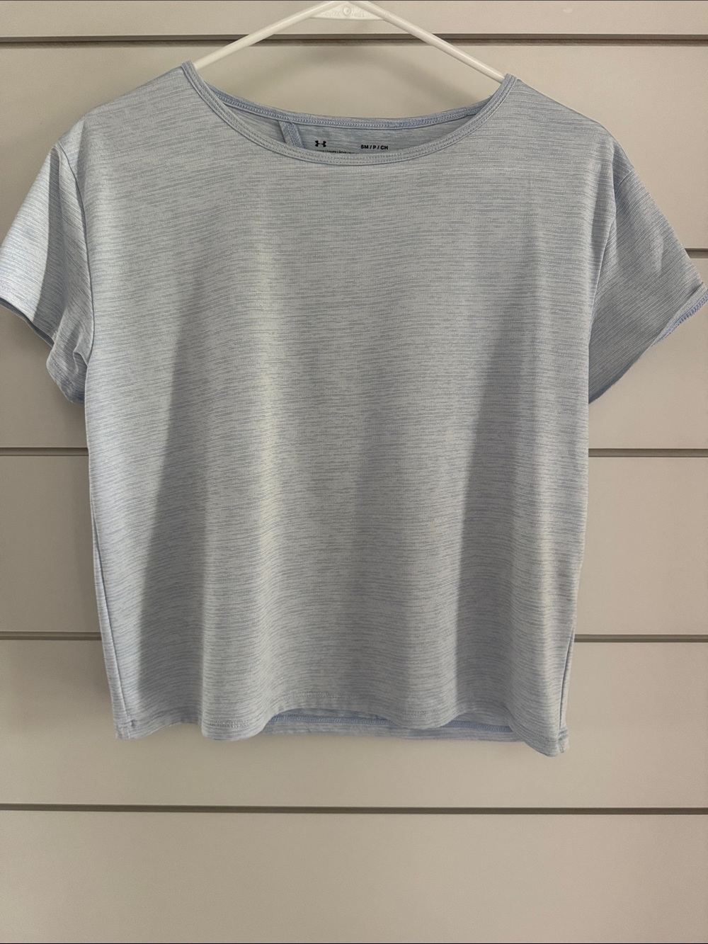 Under Armour Women's Light Blue Short Sleeve Tee